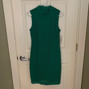 Shamrock Green Eyelet Dress